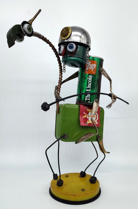 ride on the top of something like a horse made of old Heykel, 16,9x13,8 in