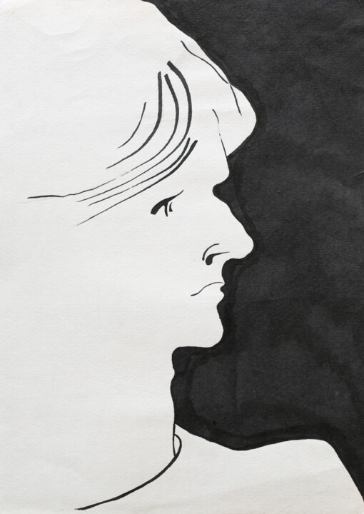 stranger 绘画, 11.6x8.1 in