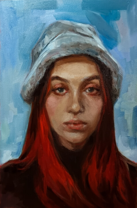 Painting titled "Interlude 0625-02" by Artmoods Tp, Original Artwork, Oil Mounted on Wood Panel