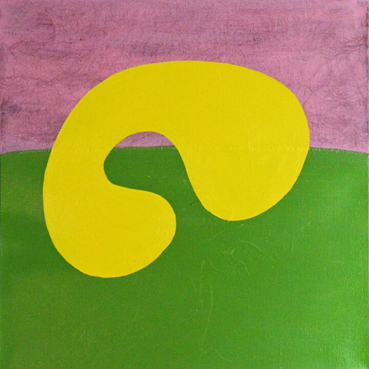 Painting titled "5 Beans Five" by Charles Gibbons, Original Artwork, Acrylic Mounted on Wood Stretcher frame