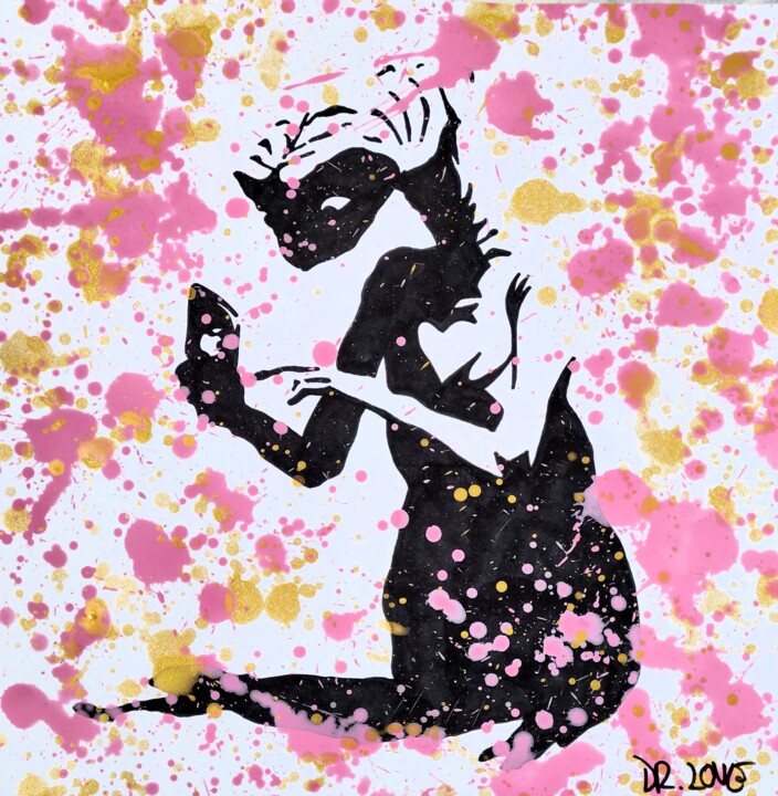 ET telphone-home ( Tribute to Banksy ) 绘画, 11.8x11.8 in