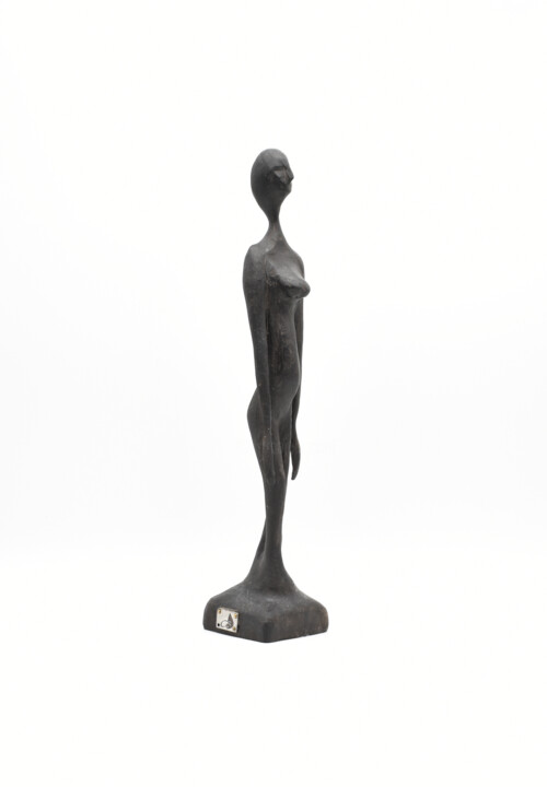 Ebenholzfrau Escultura, 11,8x2 in