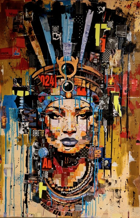 Princess of the Nile Collages, 47.2x31.5 in