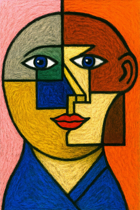 Le sourire Arte digitale, 23,6x15,8 in