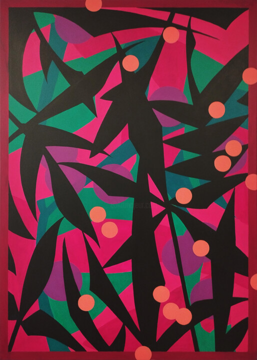 绘画,  53.2x43.3 in 