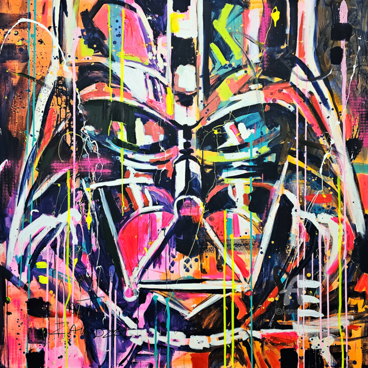 "Dark Lord" başlıklı Tablo Marta Zawadzka tarafından, Orijinal sanat, Akrilik Ahşap Sedye çerçevesi üzerine monte edilmiş