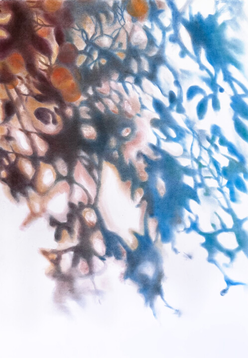 Drawing titled "Noon Shadows Abstra…" by Shilo Julia, Original Artwork, Pastel