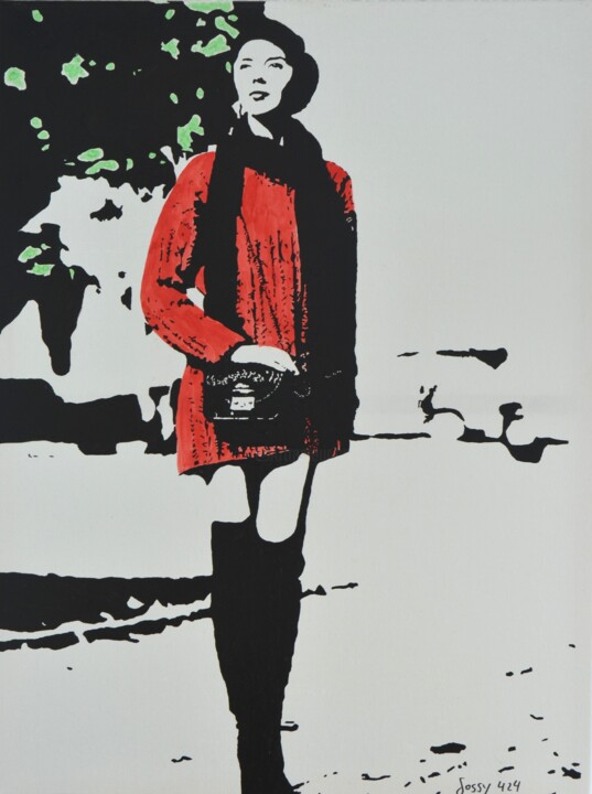 walk trough paris 绘画, 31.5x23.6 in