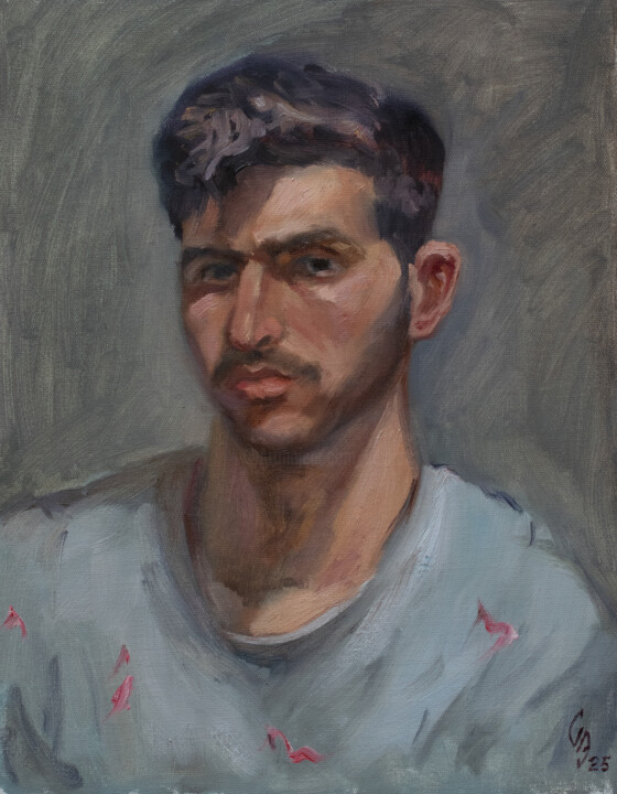 绘画 标题为“Alex posing” 由Sergey Sovkov, 原创艺术品, 油
