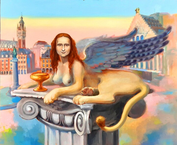 énigme des Flandres Schilderij, 15x18,1 in