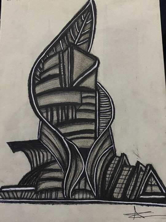 A Breath of Architecture" 图画, 11x11 in