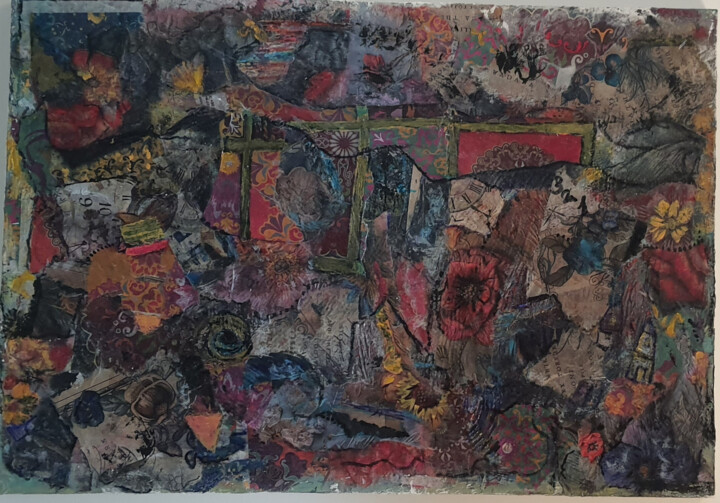 The little house inside artwork, 2025 Картина, 13,8x19,7 in