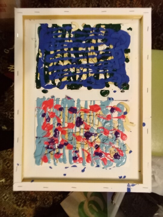 Collages titled "Upside down" by Yeshaya Dank, Original Artwork, Collages