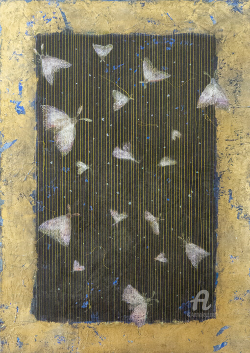 Painting titled "The Murmur of Winge…" by Natalia Berezina (natimade), Original Artwork, Acrylic