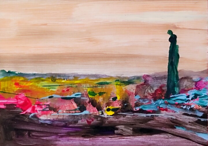 She-Hulk monument Painting, 2.8x3.9 in