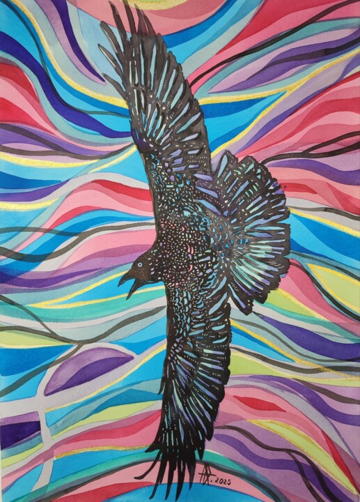 Raven Energy 绘画, 23.6x16.5 in