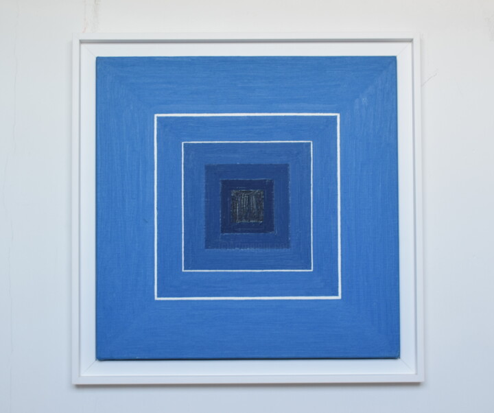 Moi (triptyque Albers, Nemours et moi) 绘画, 15.6x15.6 in