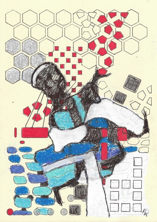 Meditation Nr. 6 绘画, 11.7x8.3 in
