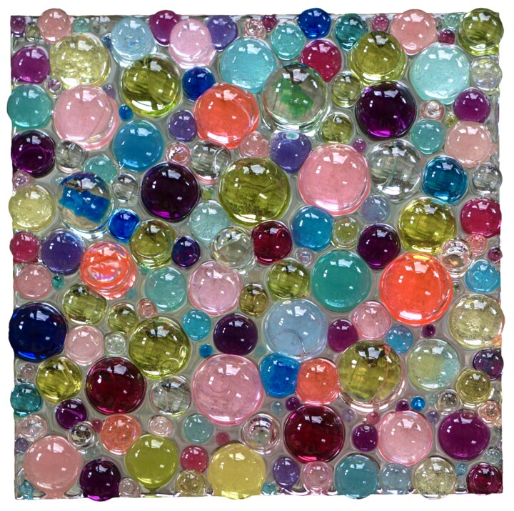Colorful bubbles of memories Tablo, 11,8x11,8 in