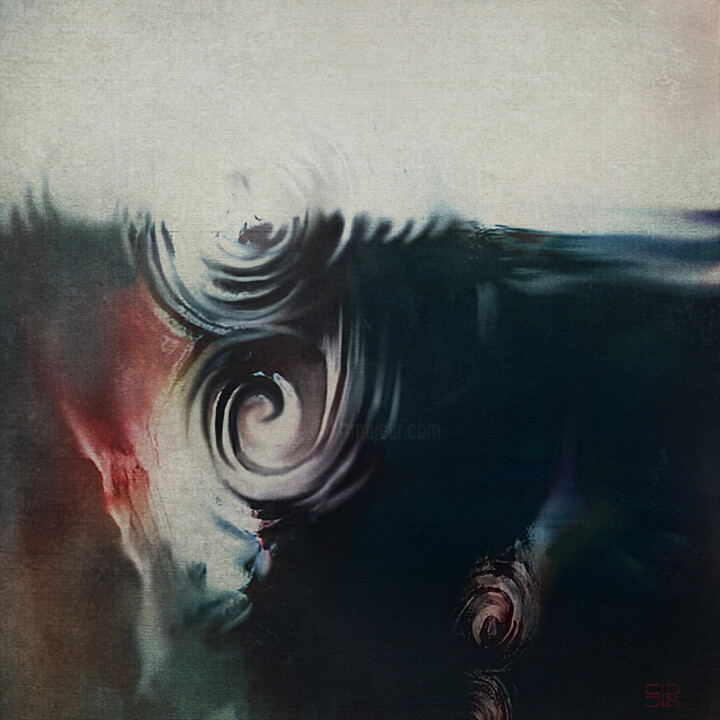 Synergy (dark) 绘画, 55.1x55.1 in