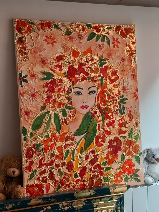 la princesse du printemps 绘画, 31.5x23.6 in