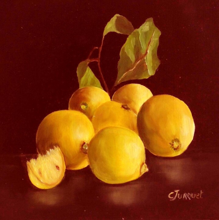 citrons 6 绘画, 11.8x11.8 in