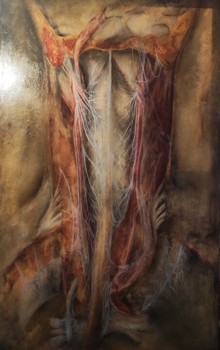 Écorché #1 绘画, 45.5x28.5 in