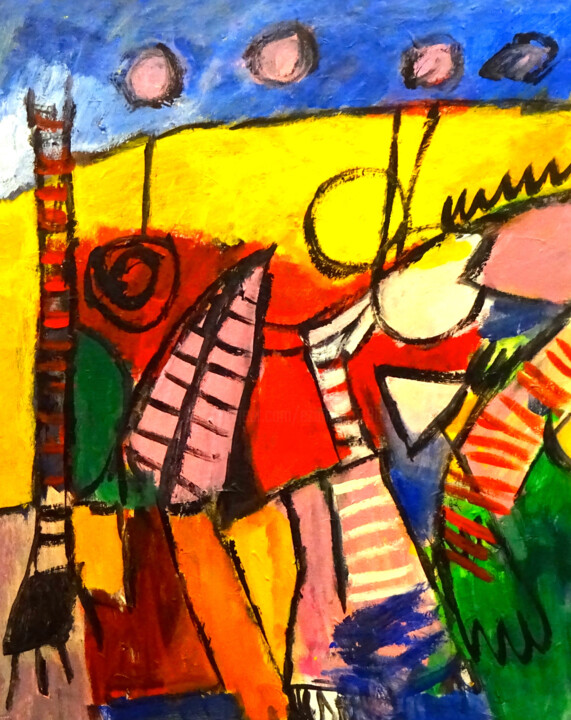 Composition 7279 Painting, 39.4x31.5 in