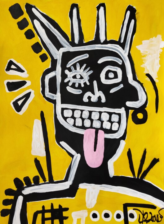 Happy tongue 绘画, 15.8x11.8 in