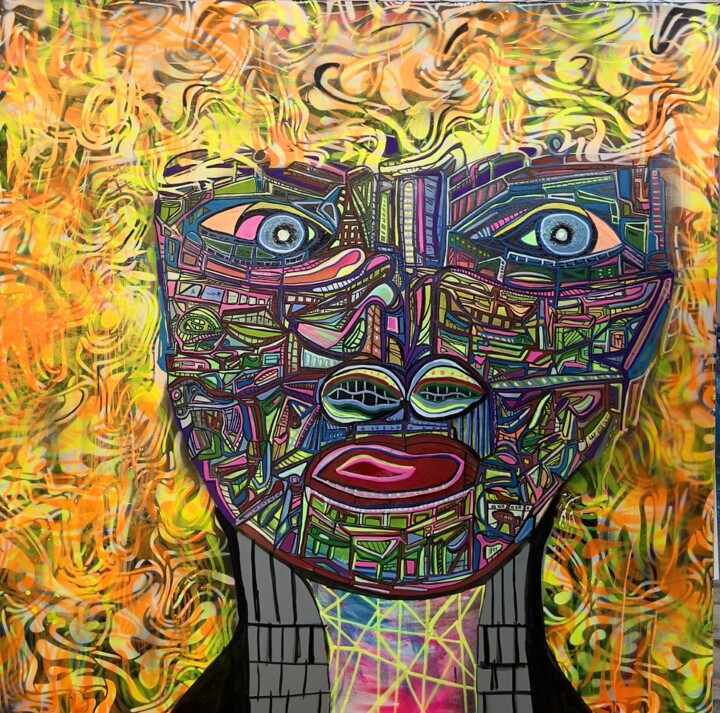 Synthia 绘画, 31.5x31.5 in