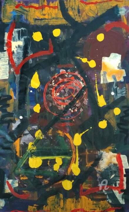 Composição em Amarelo Peinture, 25,6x16,5 in