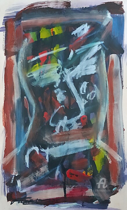 Imagem Abstrata Peinture, 17,1x10,6 in