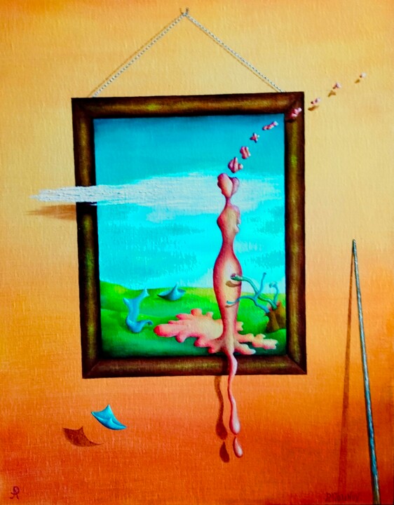 Painting titled "Sortie vers l'impos…" by Andrej Platounov, Original Artwork, Oil