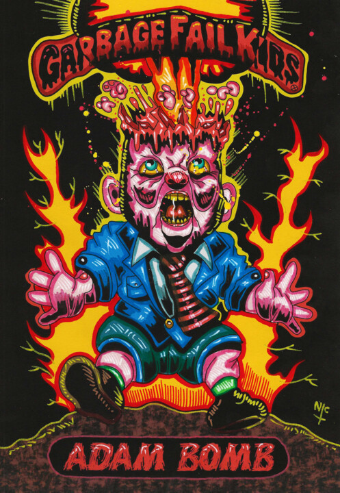 图画 标题为“GPK ADAM BOMB FAN A…” 由Nicholas Price, 原创艺术品, 墨