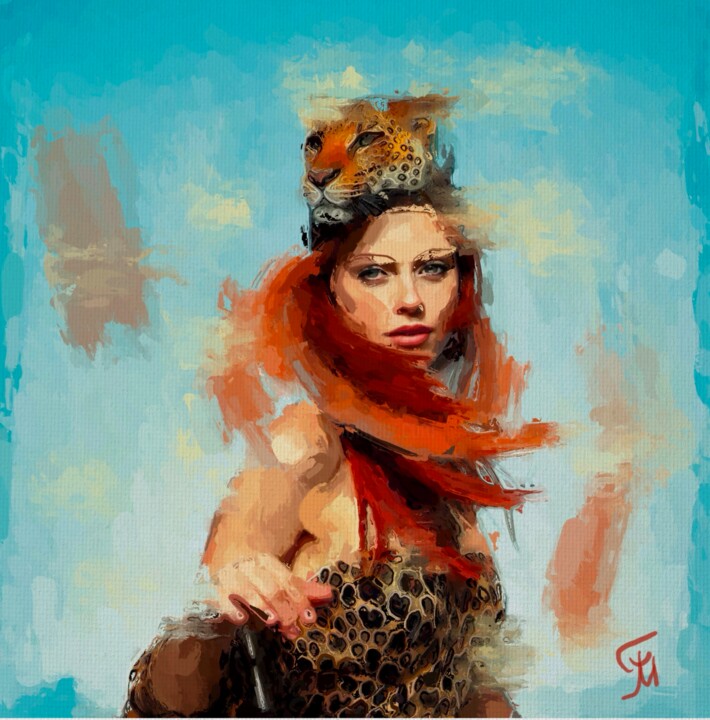 Painting titled "Dance of energies.…" by Marina Fedorova, Original Artwork, Acrylic