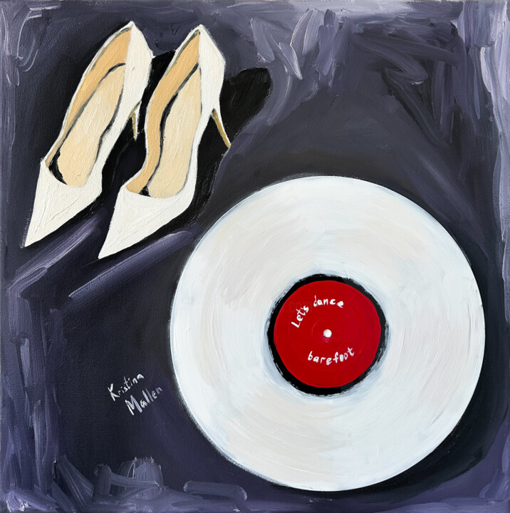 Let’s Dance Barefoot (On Vinyl) 绘画, 19.7x19.7 in