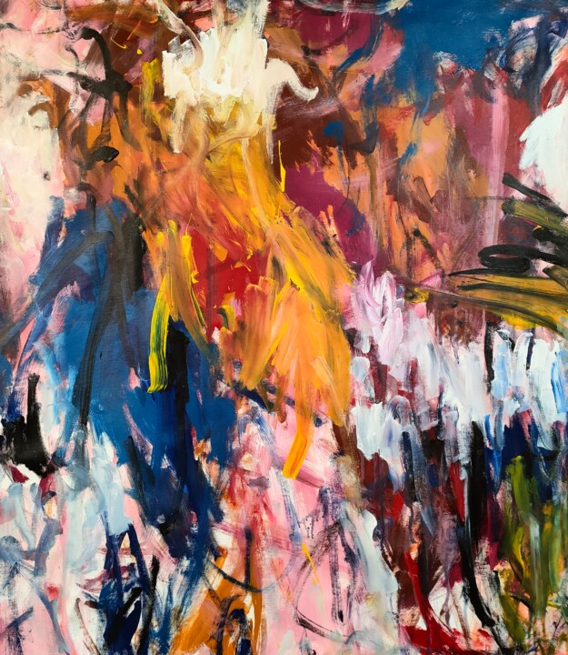 Peinture intitulée "Hongrang" par Emily Starck, Œuvre d'art originale, Acrylique Monté sur Châssis en bois