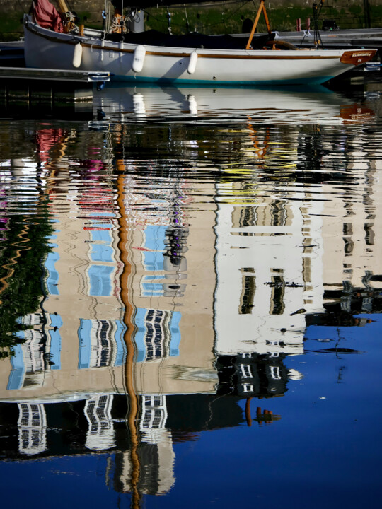Reflets des maisons du port de Vannes Fotografia