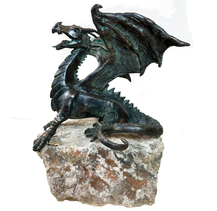 Dragon Sculpture, 13,8x14,6 in