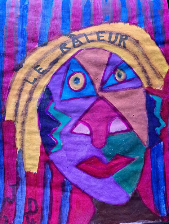 " Le Râleur " 绘画, 11.4x8.3 in
