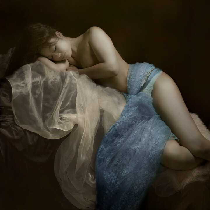 Photography titled "Asia - Blue Haiku" by Mariska Karto, Original Artwork, Digital Photography