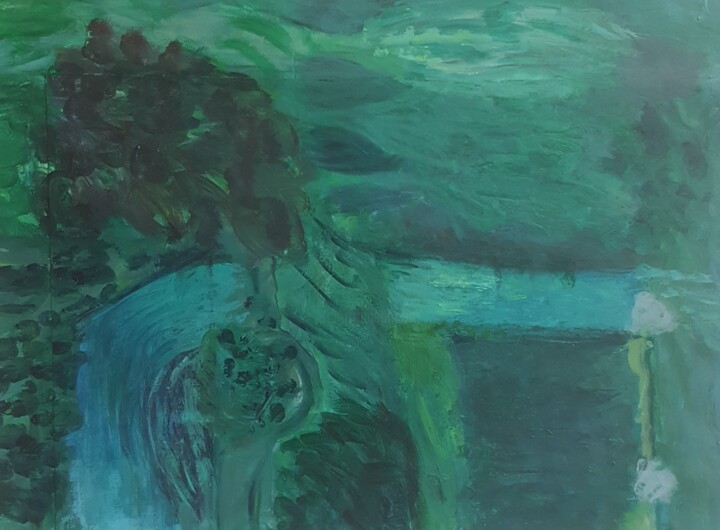 绘画 标题为“LA RIVIERE” 由Mchartrie, 原创艺术品, 丙烯