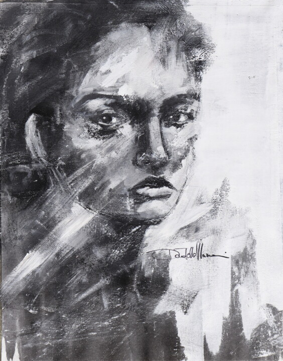 Painting titled "It's over" by Donatella Marraoni, Original Artwork, Acrylic