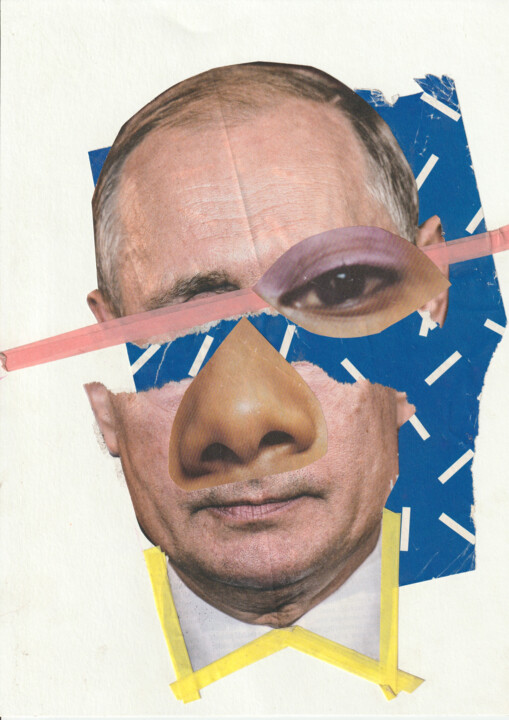 Collages titled "Put(a)in" by Miss Eclectic, Original Artwork, Collages