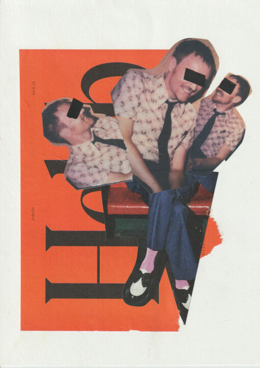 Collages titled "Triplets" by Miss Eclectic, Original Artwork, Collages
