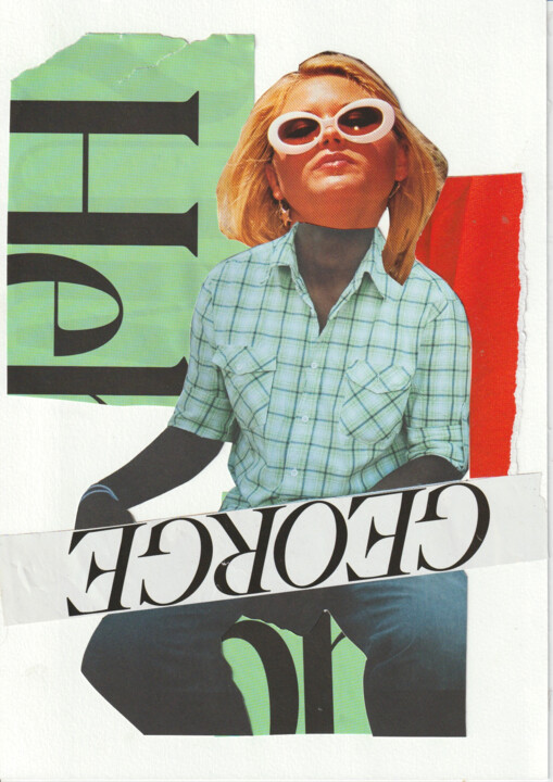 Collages titled "George" by Miss Eclectic, Original Artwork, Collages