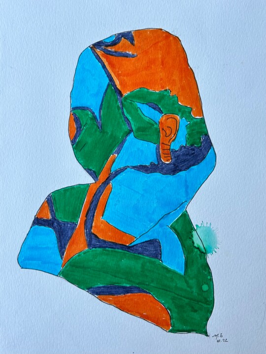 绘画,  12.8x9.8 in 