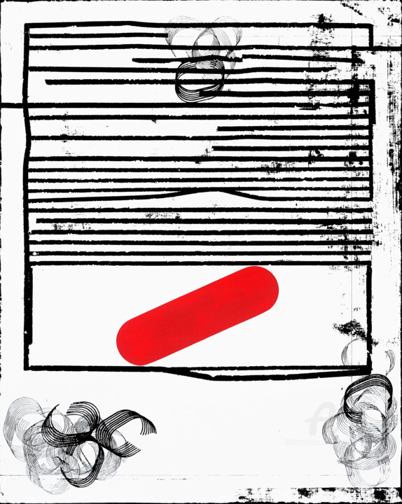 Painting titled "Place Narrative 22." by Petr Strnad, Original Artwork, Acrylic
