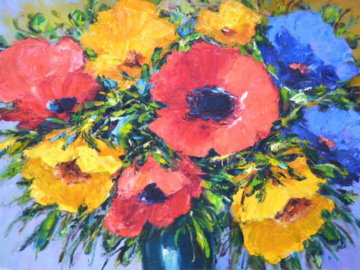 Poppies 19 Pittura, 23,6x31,5 in