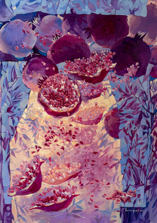 绘画 标题为“История одного гран…” 由Yampolskaia Natalia, 原创艺术品, 油 安装在木质担架架上